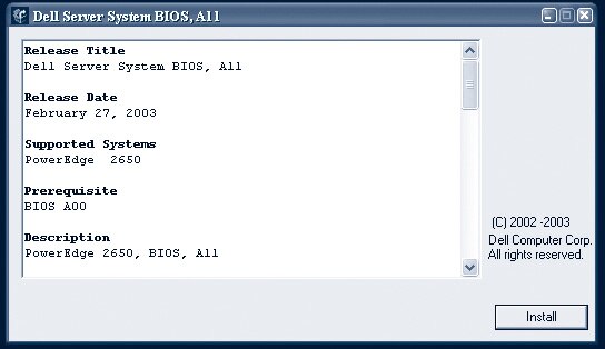 dell pe2650 bios