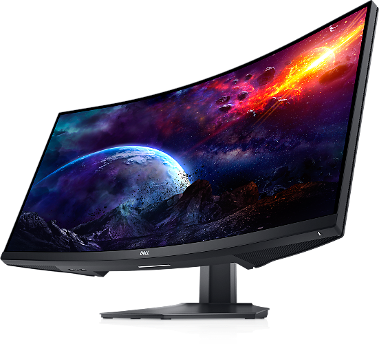 Dell 34 Curved Gaming Monitor – S3422DWG Specs Diagonal Size 34" Resolution / Refresh Rate WQHD 3440 x 1440 (DisplayPort: 144 Hz, HDMI: 100 Hz) Adaptive Sync AMD FreeSync™ Premium Pro Technology Response Time 2 ms (gray-to-gray); 1 ms (MPRT) Ports 2 x...