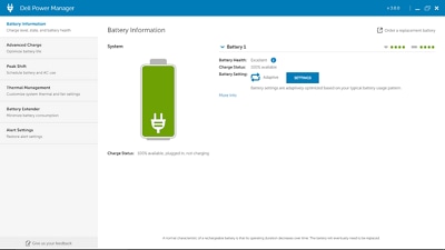 battery information