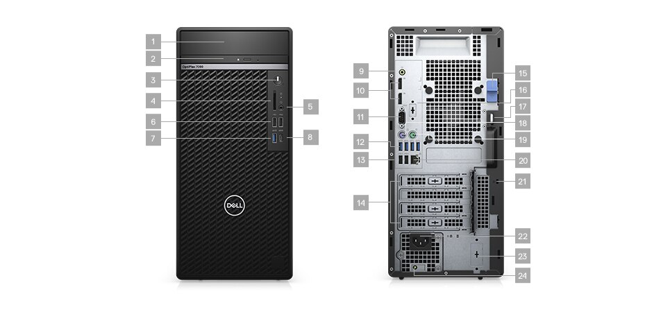 Dell Optiplex 7090 Desktop Tower,10th Gen Intel Octa-Core (8 Cores