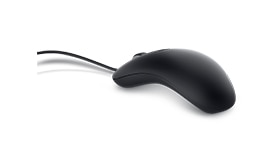 עכבר חוטי עם קורא טביעות אצבעות של Dell‏ - MS819