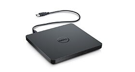 כונן אופטי חיצוני דק מסוג DVD+/-RW של Dell עם חיבור USB‏ – DW316