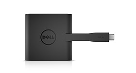 مهايئ USB من النوع C موصل بمنفذ HDMI/VGA/إيثرنت/USB3.0 من Dell | طراز DA200
