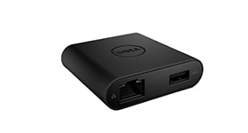 مهايئ Dell - منفذ USB-C إلى منفذ HDMI/منفذ VGA/منفذ إيثرنت/منفذ USB 3.0 | طراز DA200