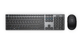 Zestaw z bezprzewodową klawiaturą i myszą Dell Premier | KM717