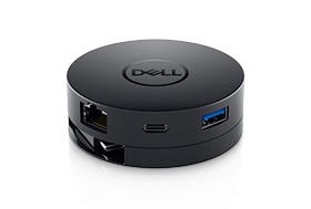 מתאם של Dell – ‏USB-C ל-HDMI/VGA/Ethernet/USB 3.0 | ‏DA300