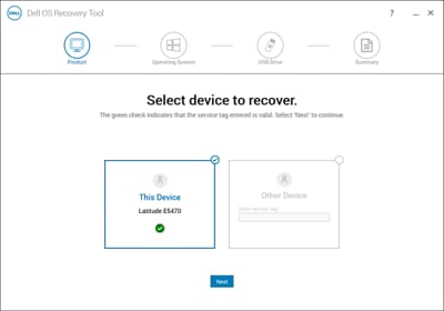 Outil OS Recovery Tool