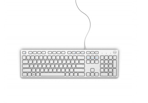 Dell Multimedia Keyboard (US English) - KB216 - White Retail Packaging