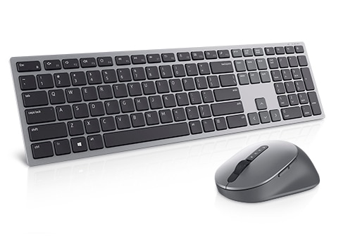 Dell Premier trådløst tastatur og mus til flere enheder - KM7321W - arabisk (QWERTY)