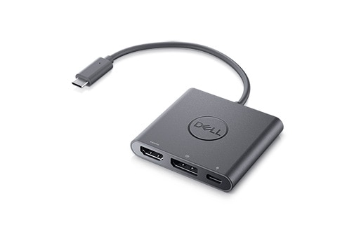Dell-adapter USB-C til HDMI/DP med Power Pass-Through