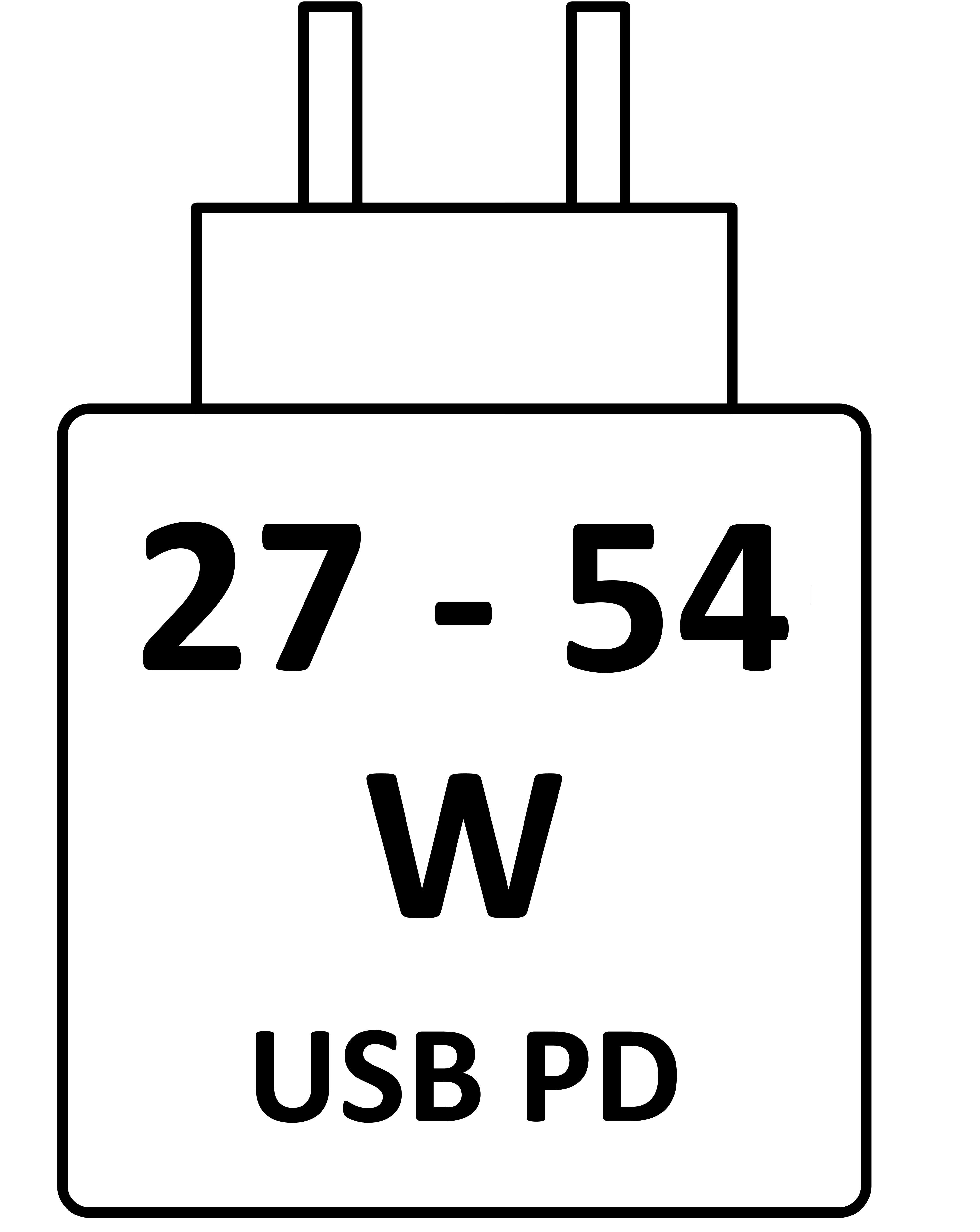 Questo dispositivo si ricarica a 27 W - 54 W