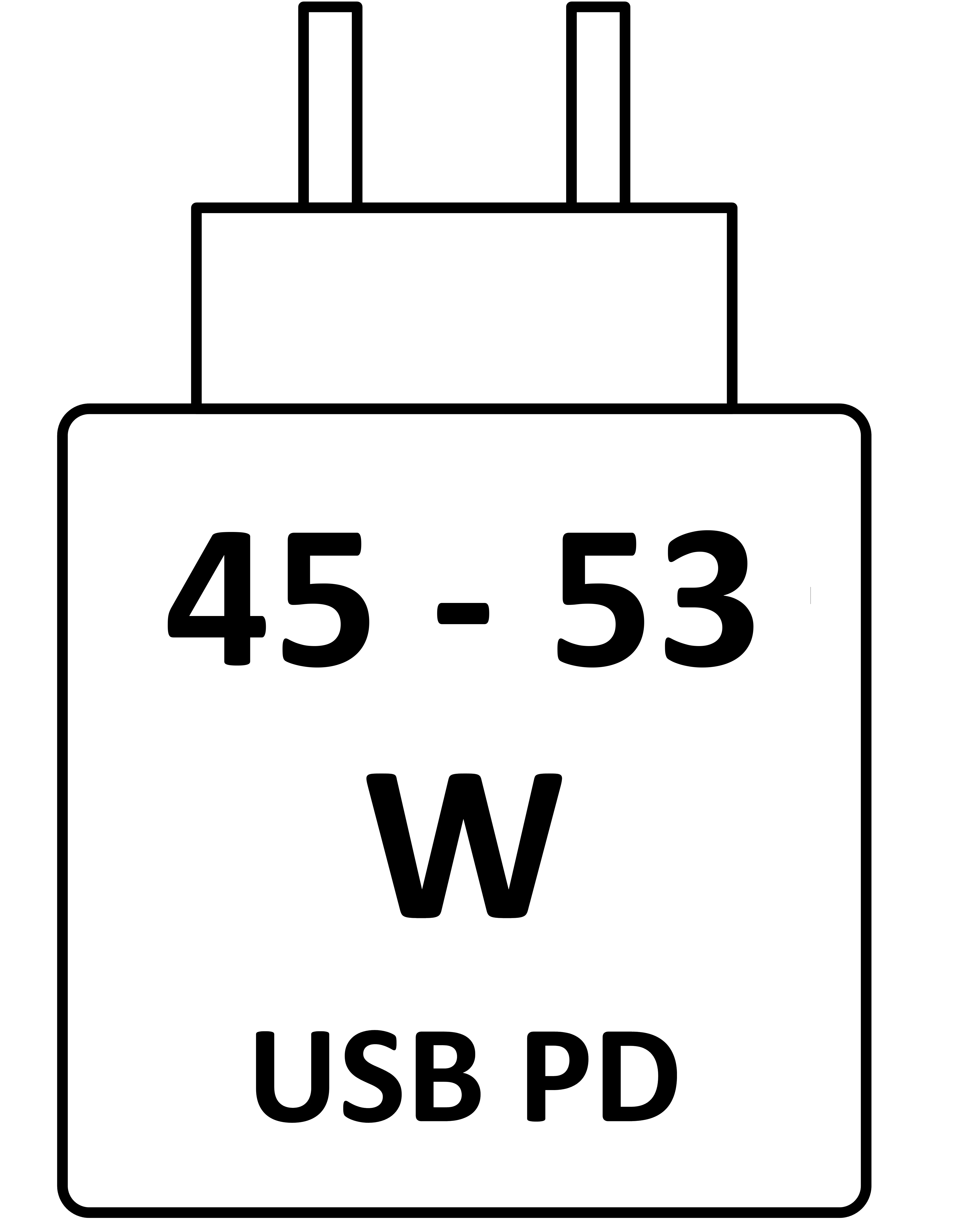 This device charges at 45 - 53W