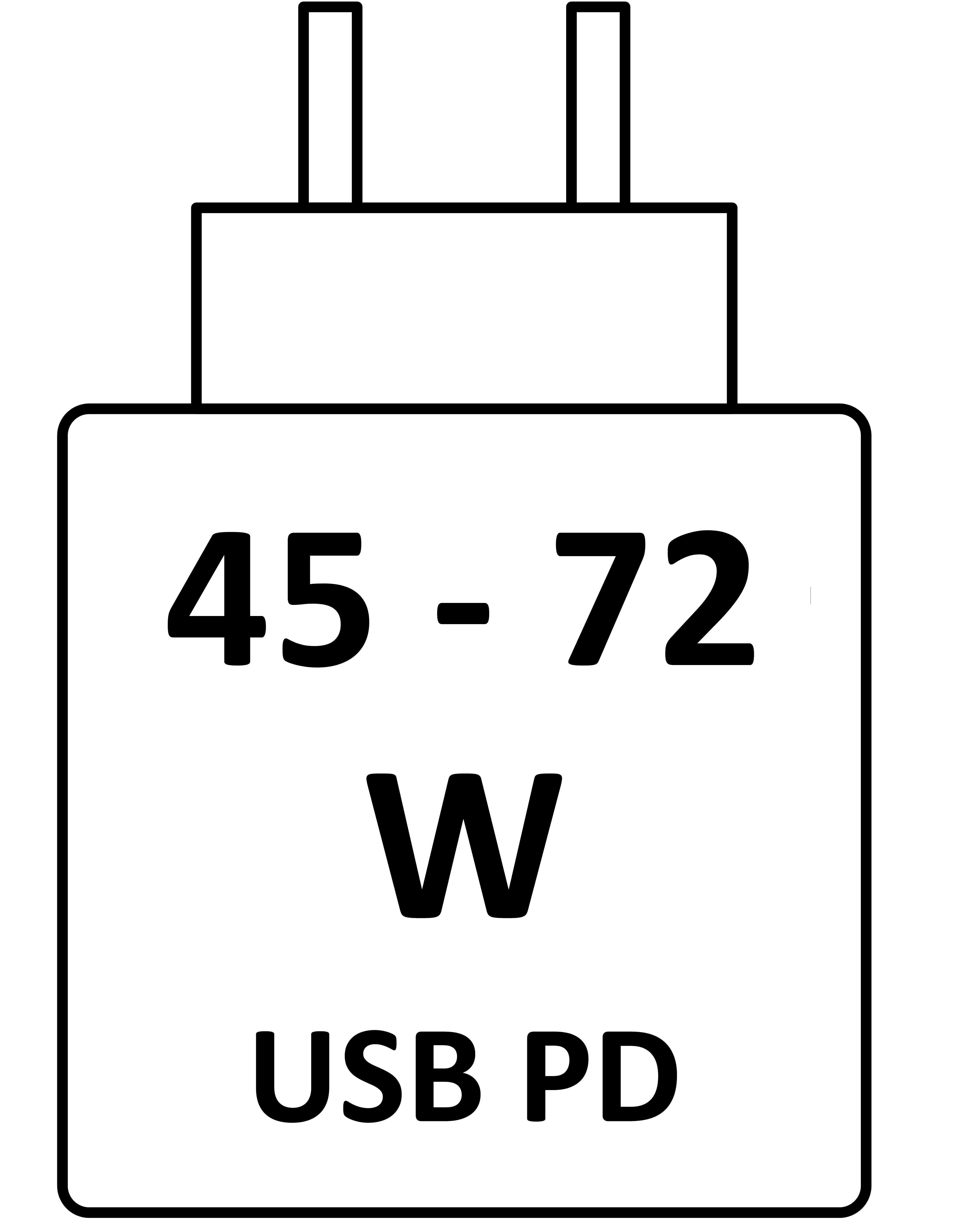 This device charges at 45 - 72W