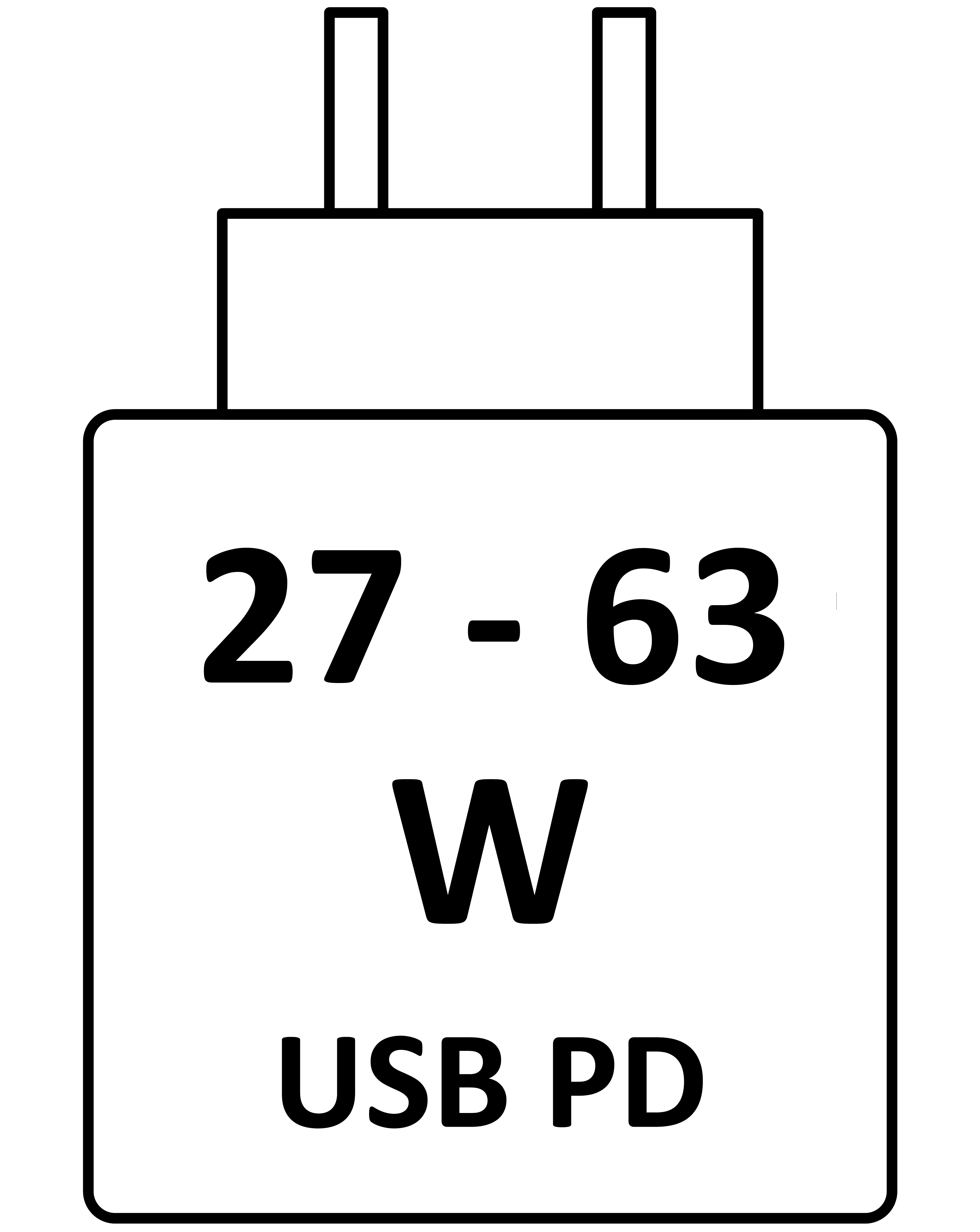 Cet appareil se charge entre 27 W et 63 W
