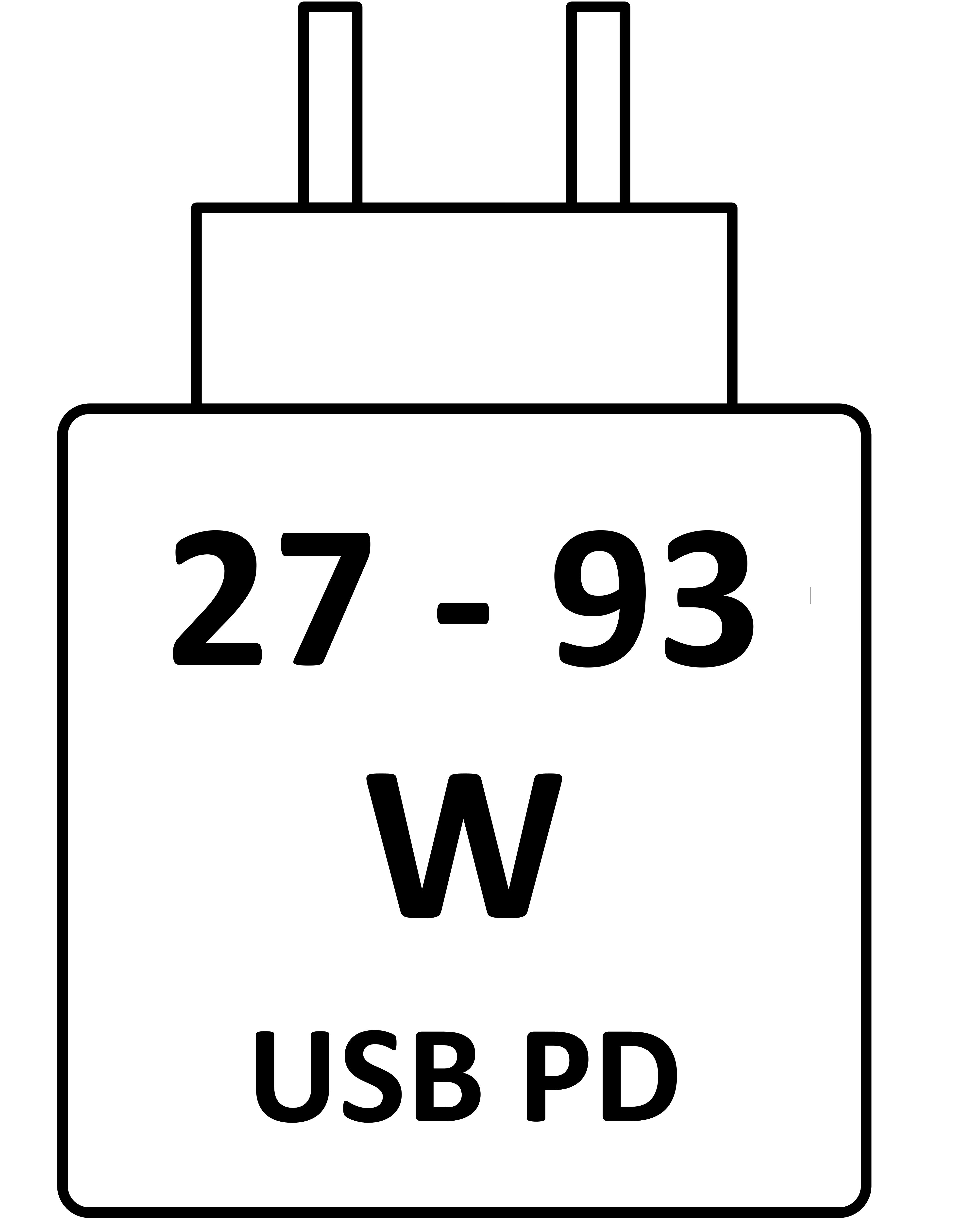 Cet appareil se charge entre 27 W et 93 W