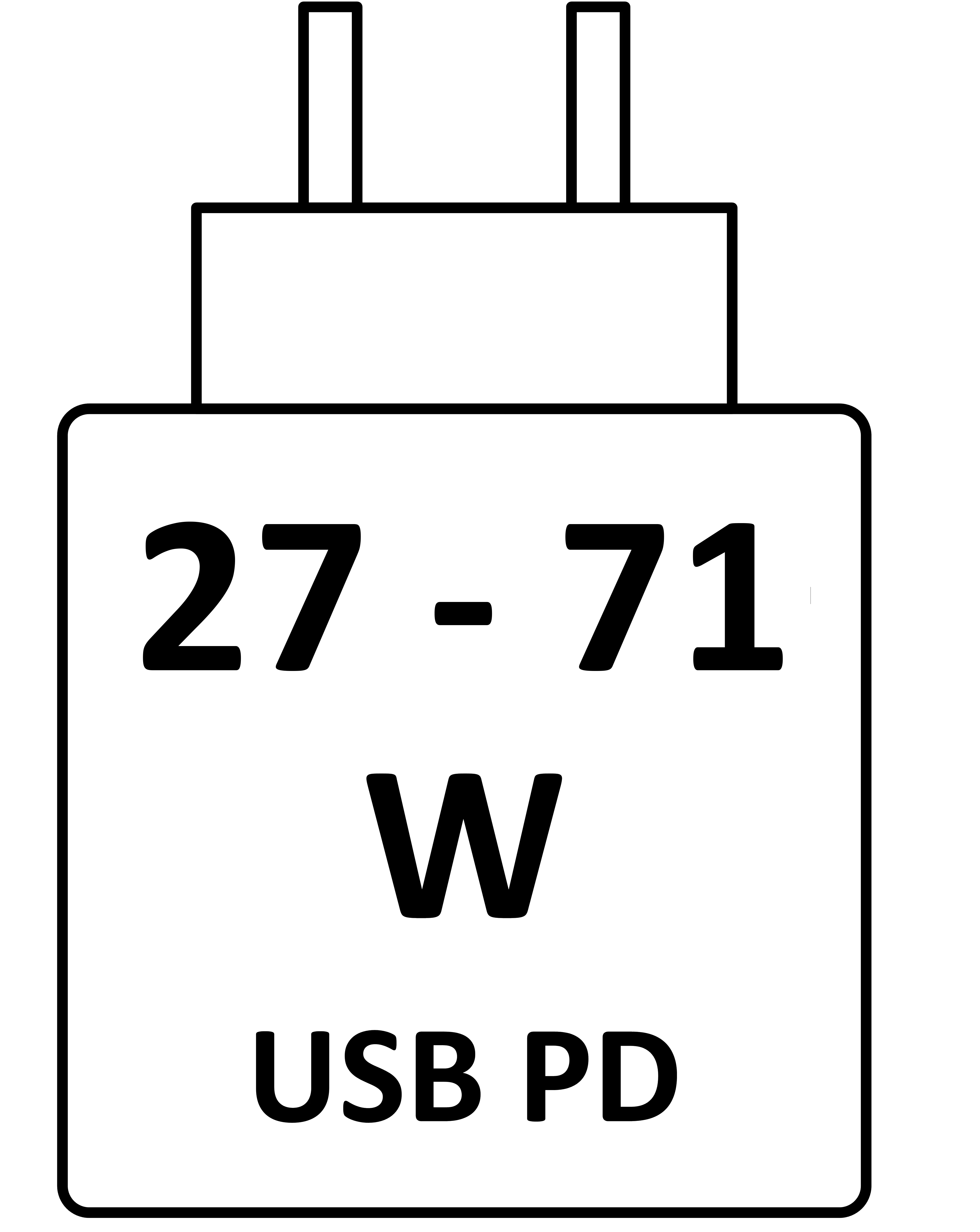Cet appareil se charge entre 27 W et 71 W