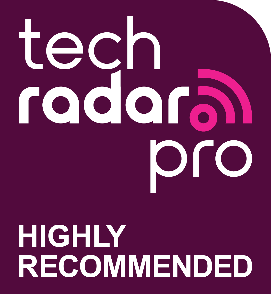 techradar pro highly recommended logo