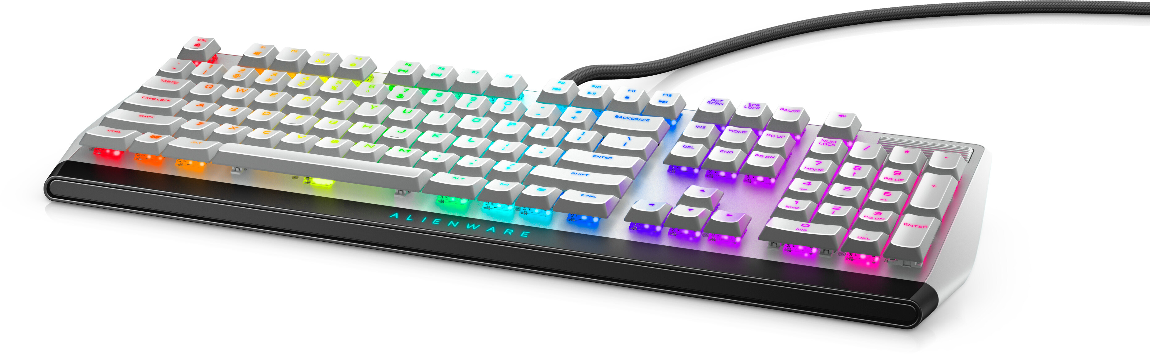 Alienware Low Profile RGB Mechanical Gaming Keyboard - AW510K - Lunar Light