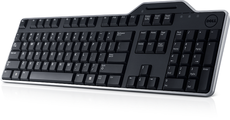 Dell Smart Card Keyboard KB-813 - Tastatur - USB - Schweizer - für Inspiron 17R 57XX, 17R 7720; Latitude D630; OptiPlex 50XX, 5250, 90XX; XPS One 27XX 1