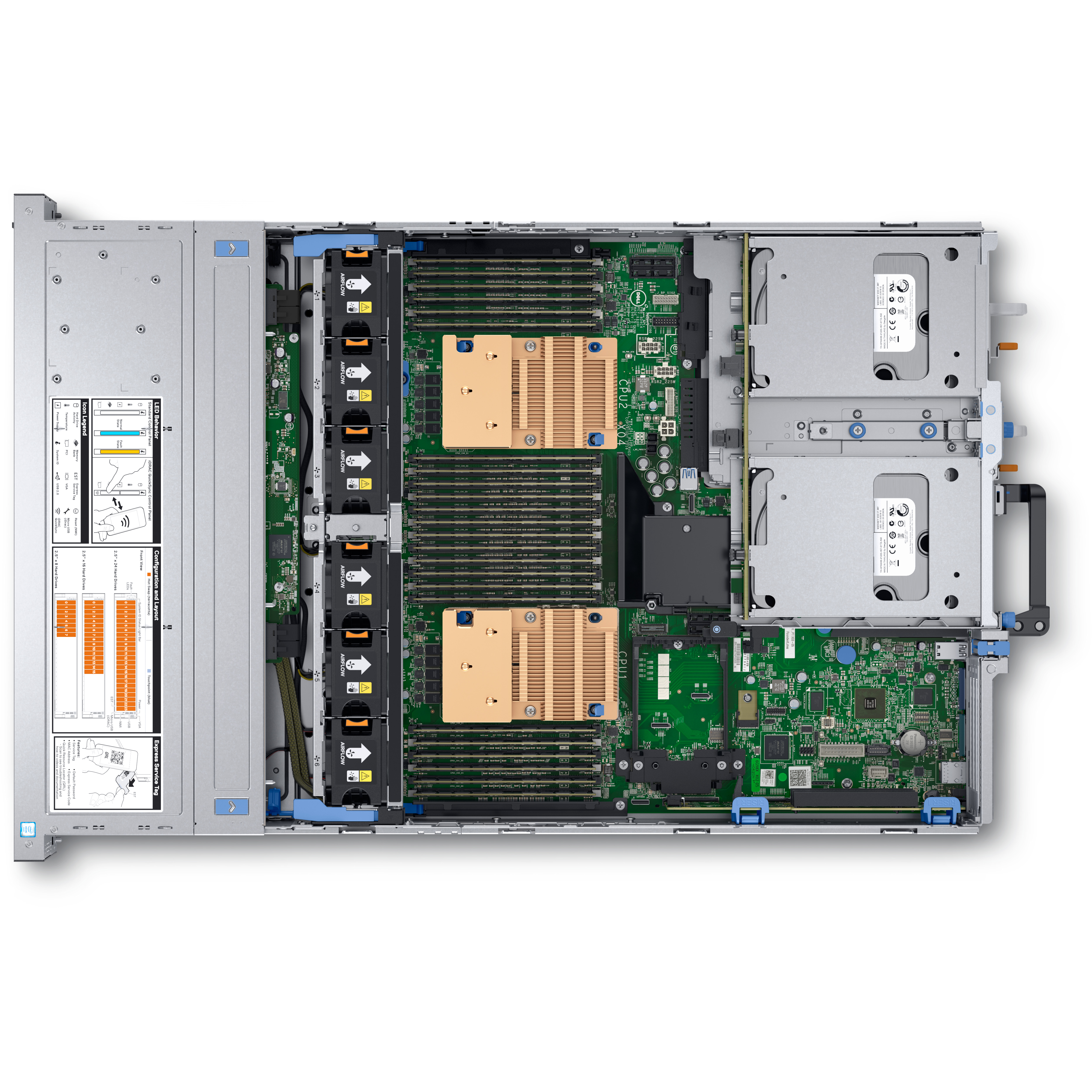 RAM Mounts Dell PowerEdge R740 2x 16C Gold 6246R 192GB Ram 3x 1.6TB SSD 8-Bay 2U Server 