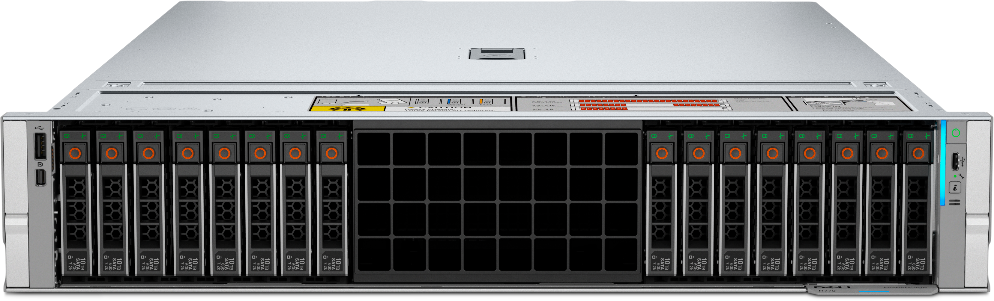 View forward-facing PowerEdge R770