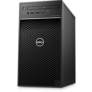 Dell Precision 3650 Tower, Intel® Core™ i3-10105, Intel Integrated Graphics, 8GB, 256G, Windows 10 Pro (Windows 11 Pro license included)