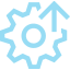 AI Digital Twin Gear Arrow Icon
