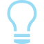 AI Design & Data Creation Light Bulb Icon