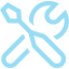 AI Digital Twin Wrench Tools Icon