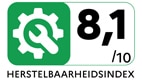 HERSTELBAARHEIDINDE - 8,1