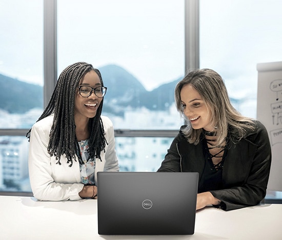 Two Businesswomen with Laptop In Office In Rio de Janeiro