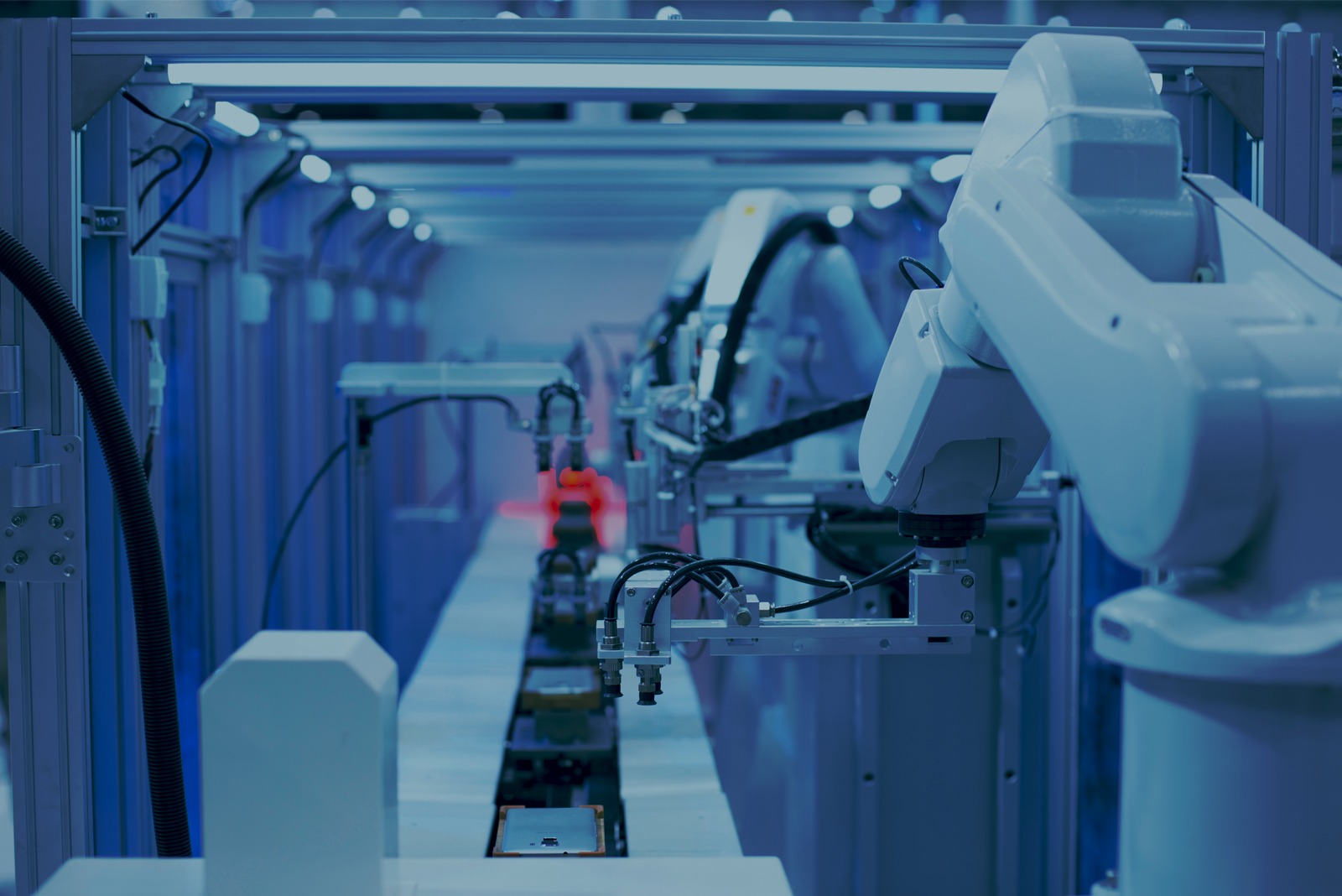 Artificial intelligence machine in manufacturing environment.