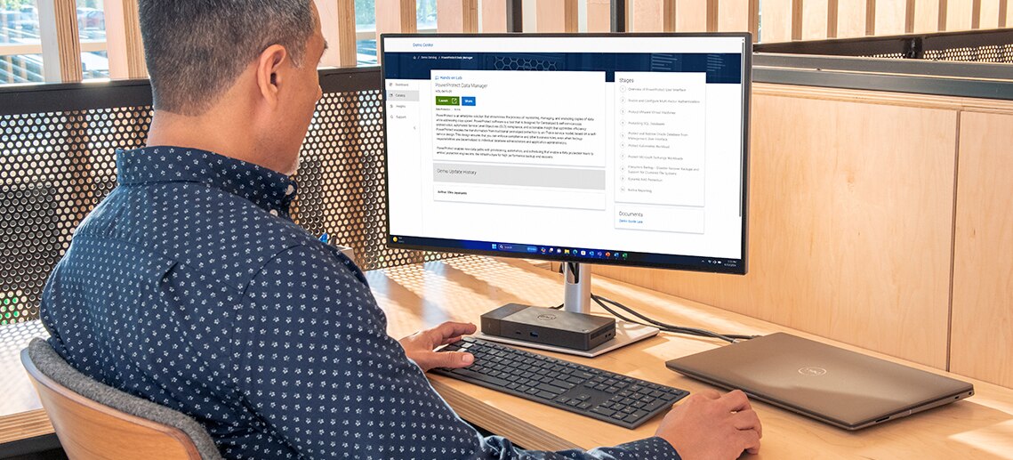 Man Working From Modern Office Space 