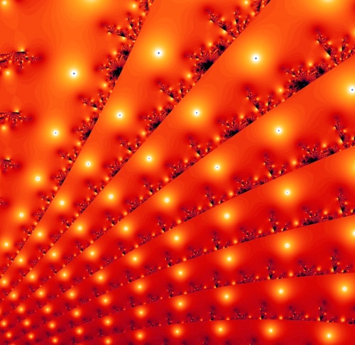 Abstracte schermvulling tunnel met rode lichten