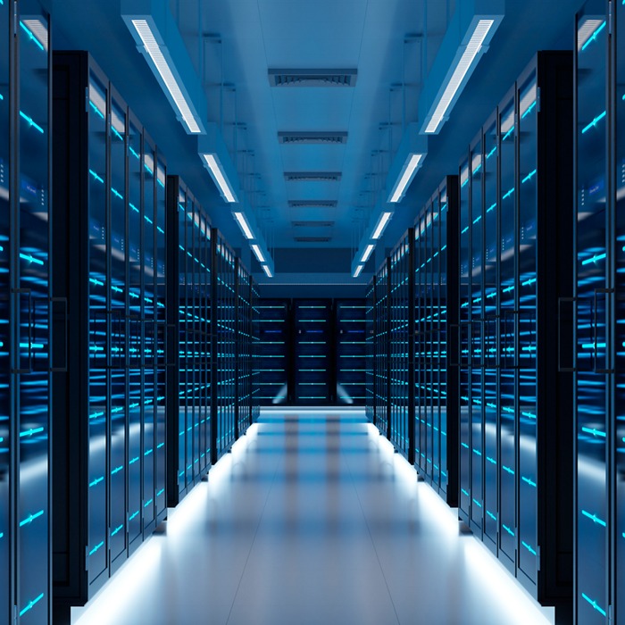 Server Room with Big Data