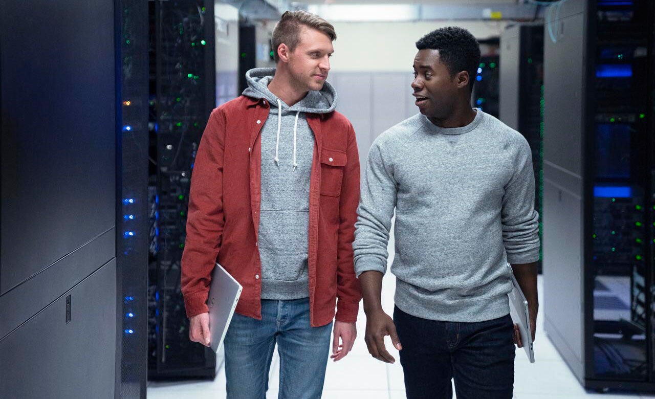 IT Professionals Working in a Data Center