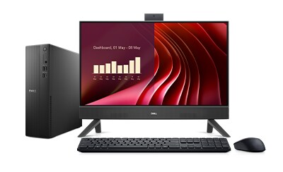XPS 8960 Desktop & Inspiron 27 7000 All-in-One Non-Touch Desktop with Peripherals
