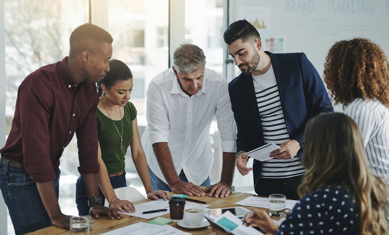 Shot of creative employees working in a modern office.