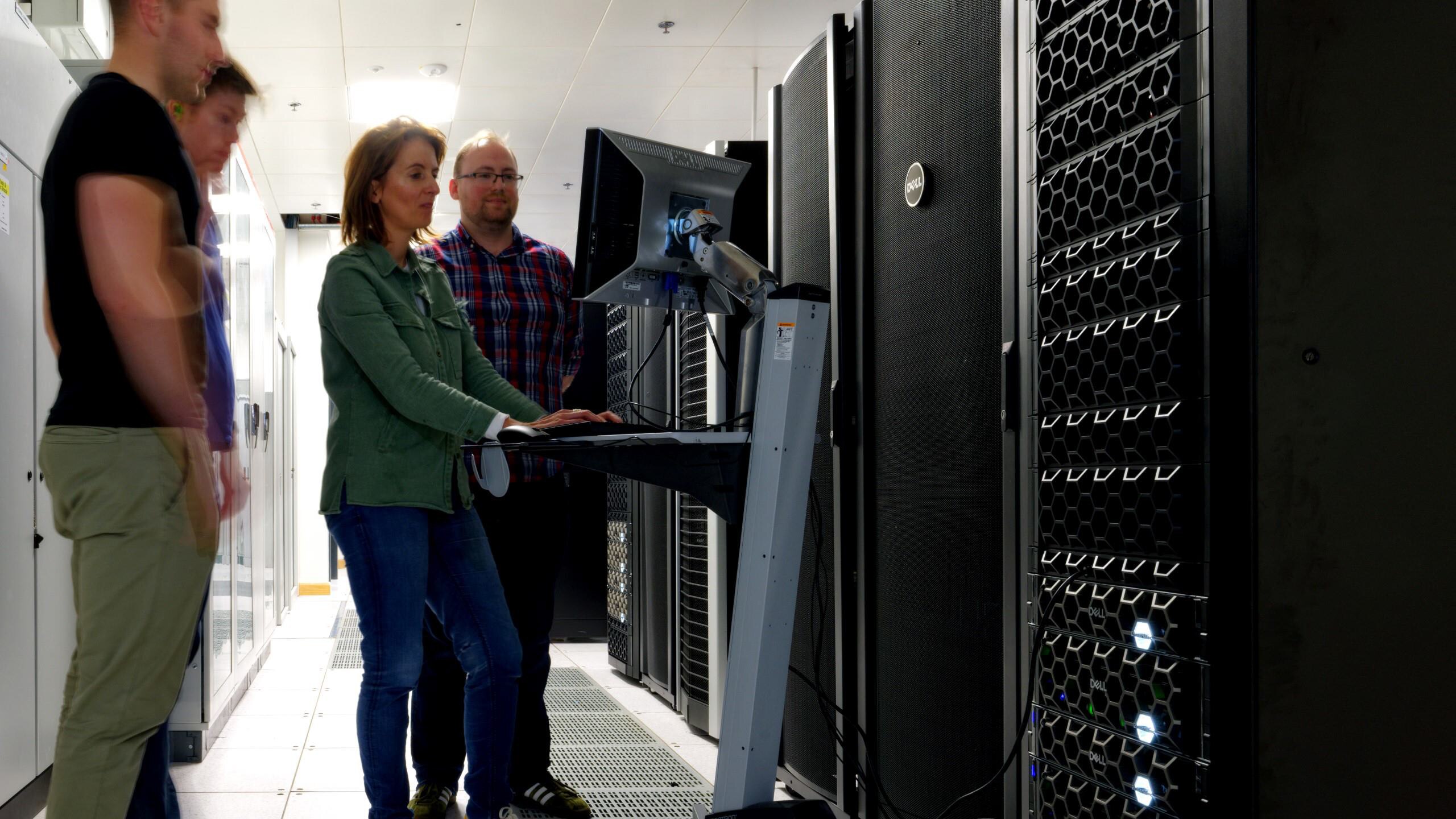 Solution Architects in a Dell Technologies Customer Solution Centers data center