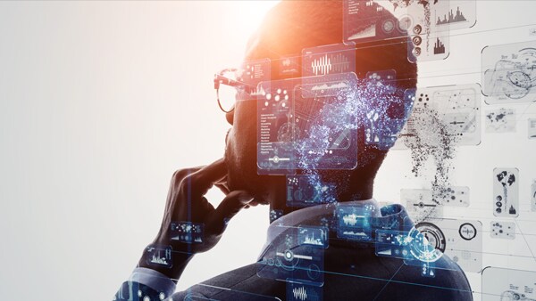 Man Backlit Thinking