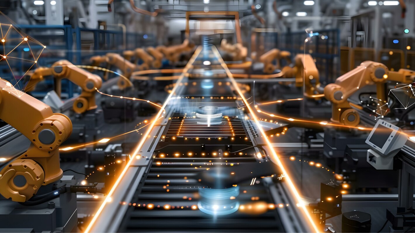 Smart Factory Floor with High Automation