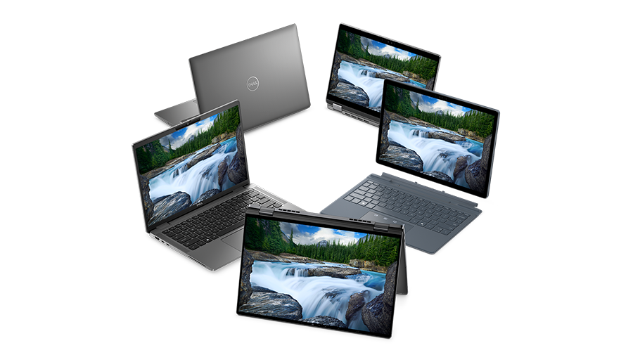 La familia de laptops no táctiles Latitude