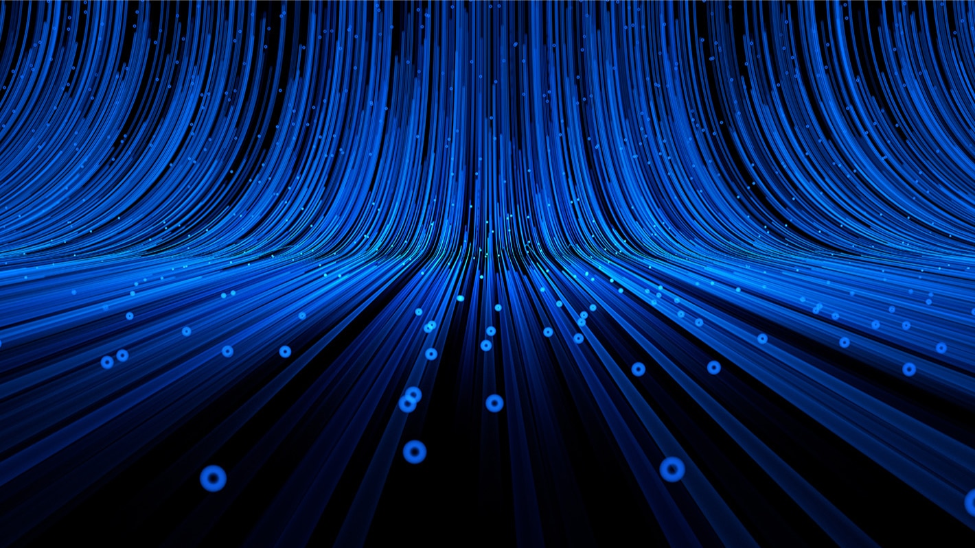 Blue Abstract Tech Lines