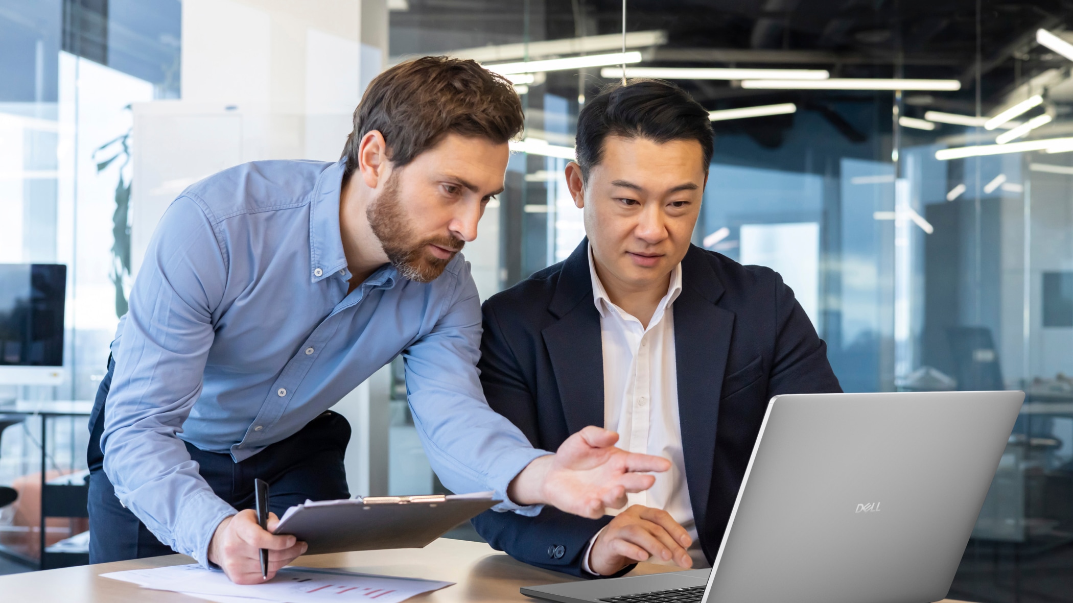 Business Meeting with Two Men