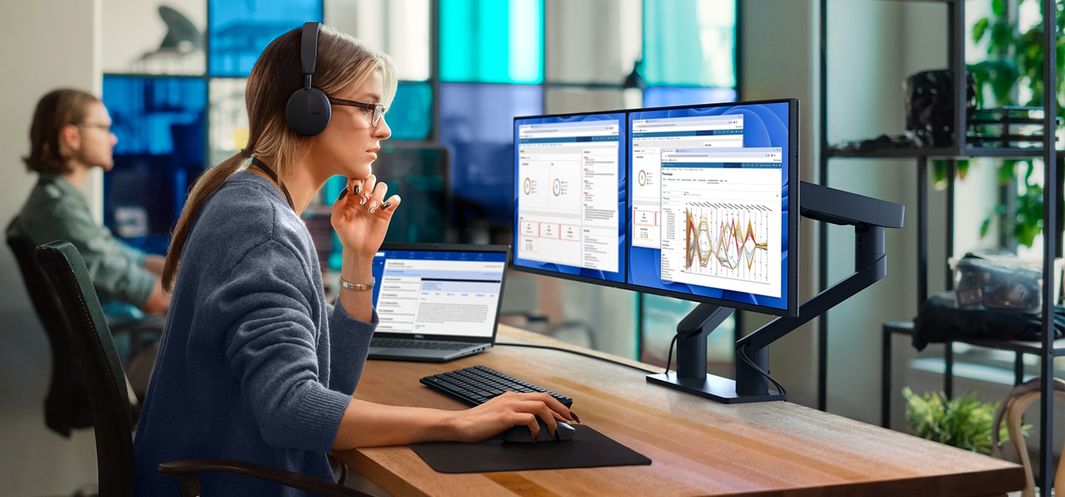 Businesswoman Working From Office 