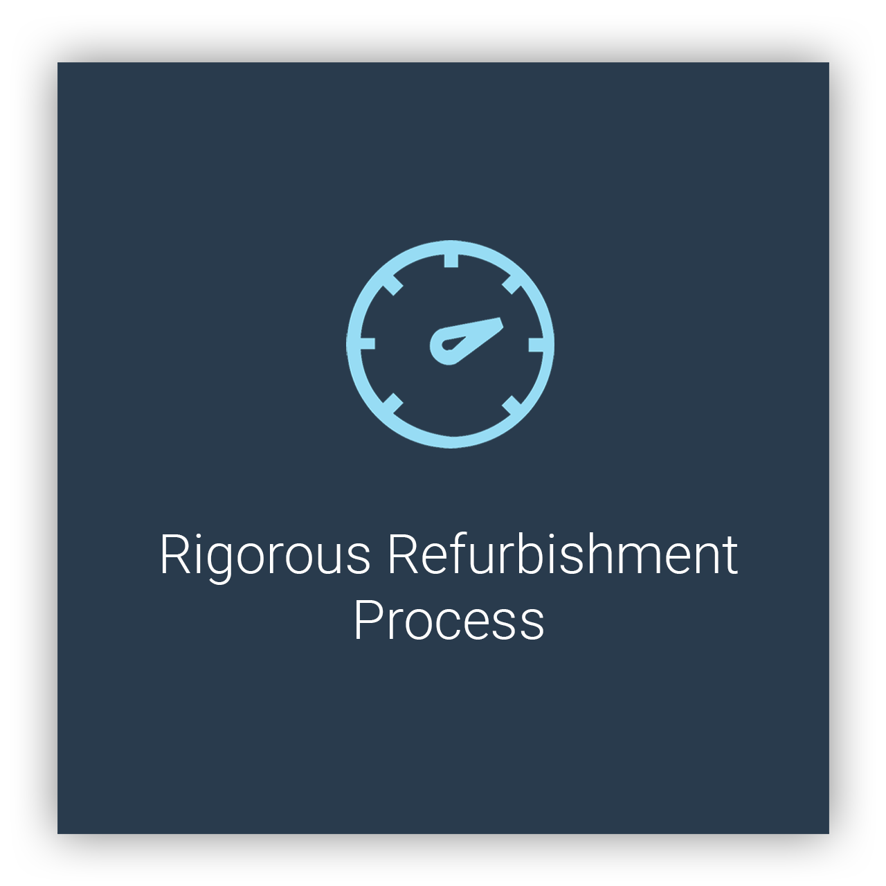 Rigorous Refurbishment Process