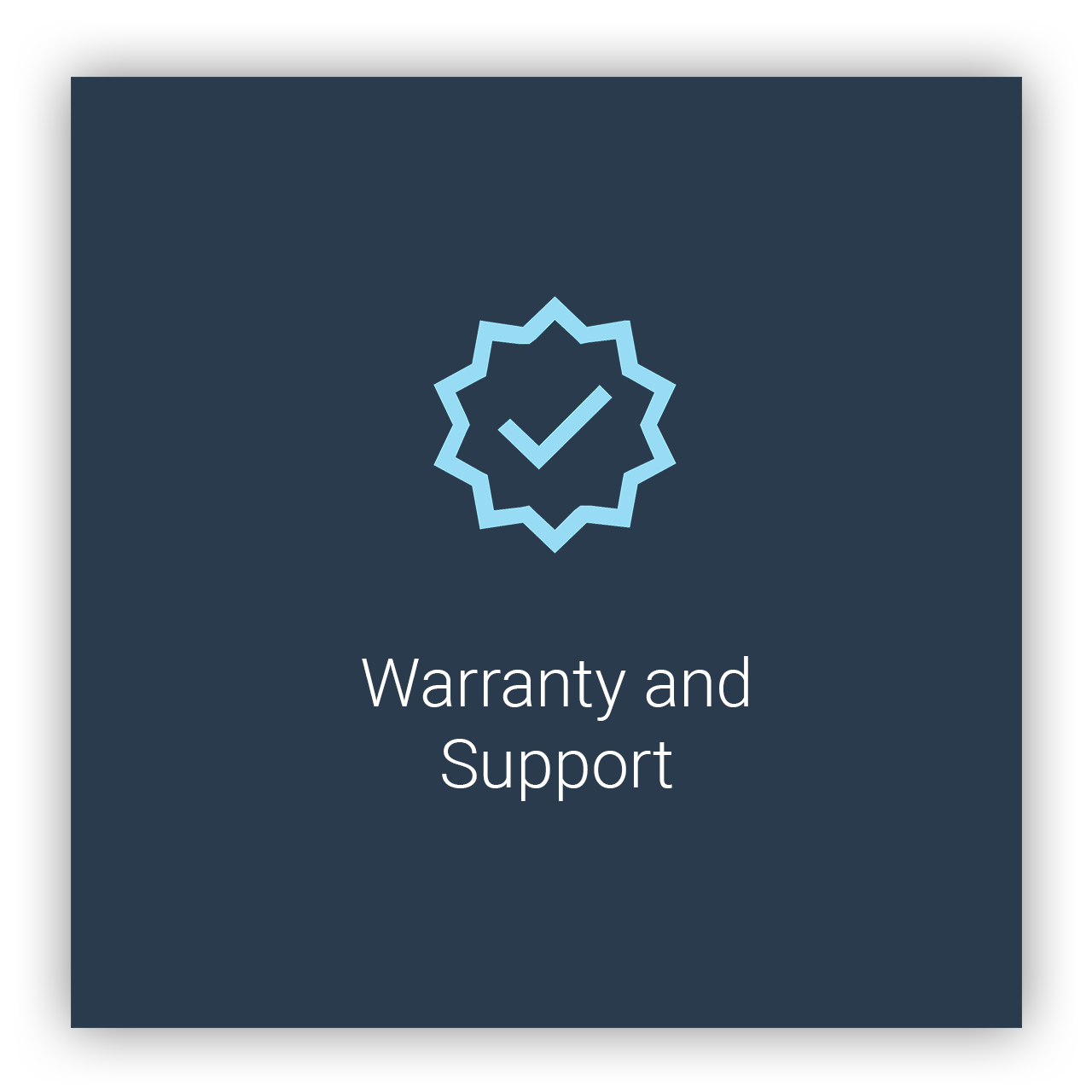 Warranty and Support