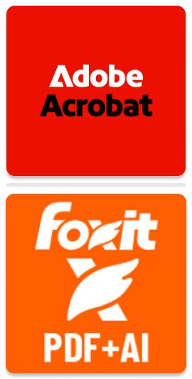 New Adobe Acrobat and Foxit AI - None Option