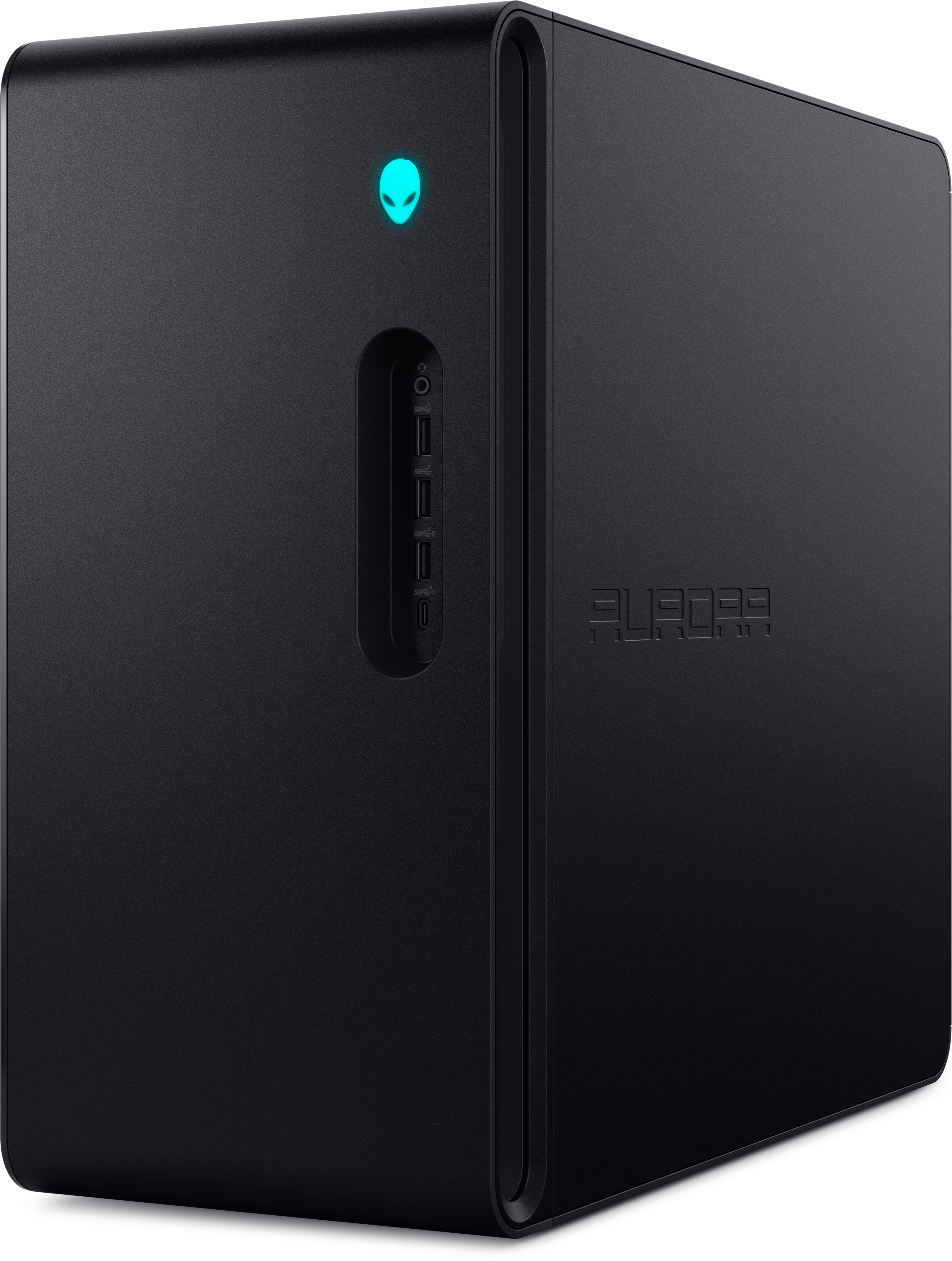 Black box with a green light.