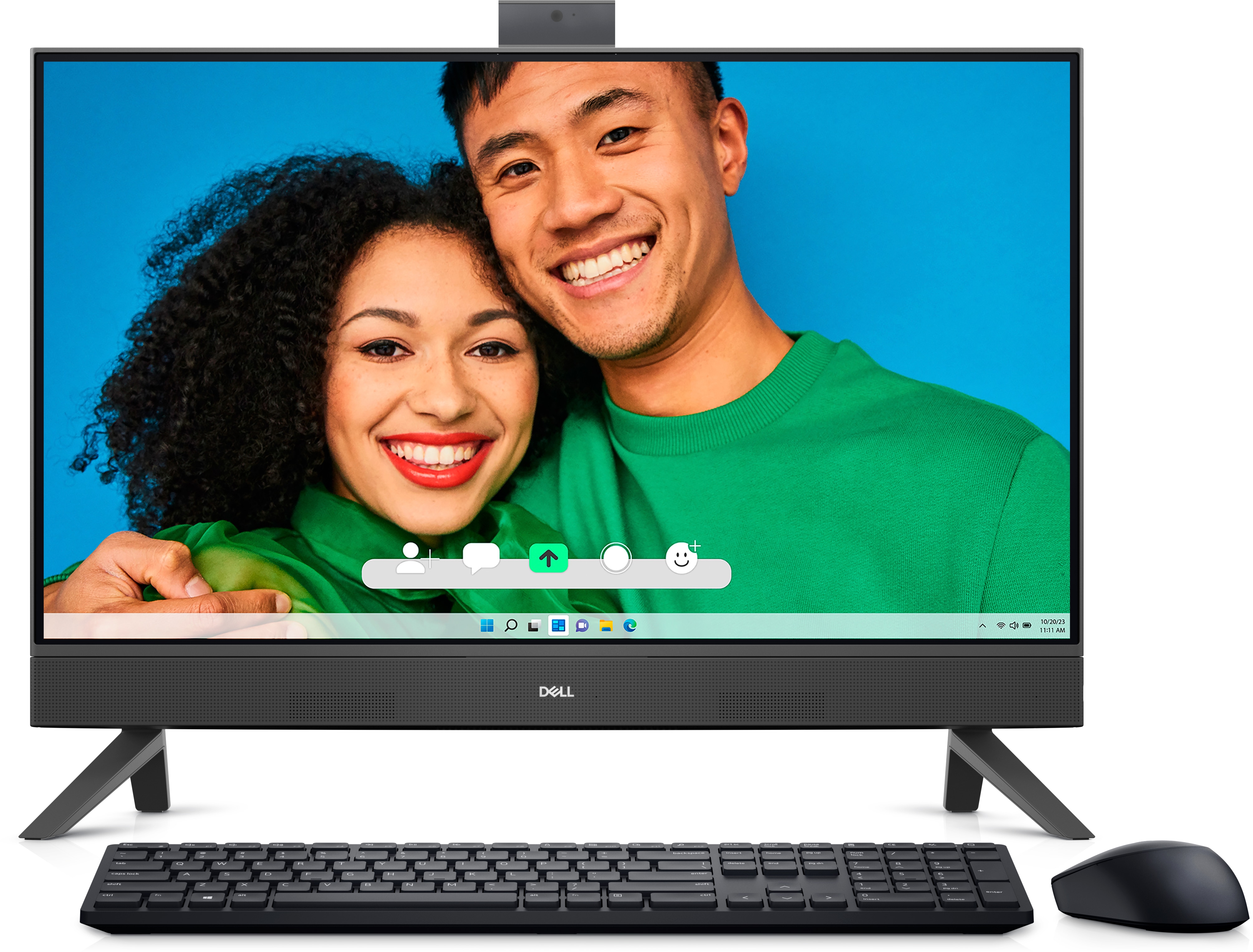 where are the usb 2 0 ports on dell touch screen all in one computer